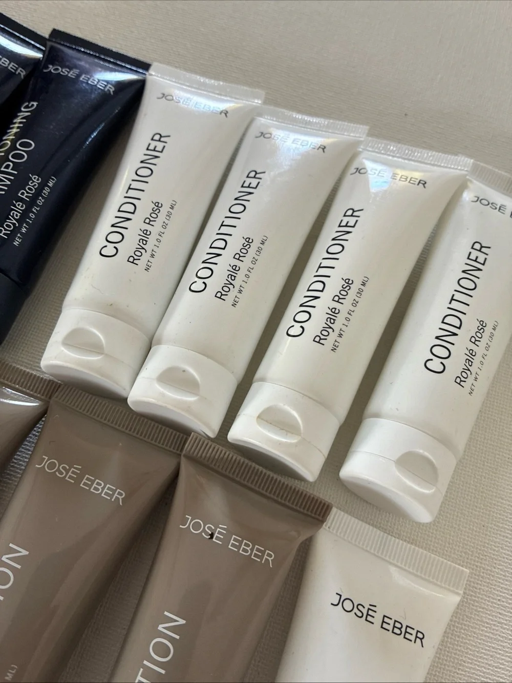 José Eber Men's Grooming Set of 16 Travel Size Lotions Shampoos Conditioners